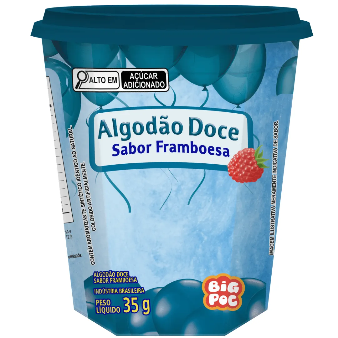 ALGODAO DOCE BIG POC FRAMBOESA 35G