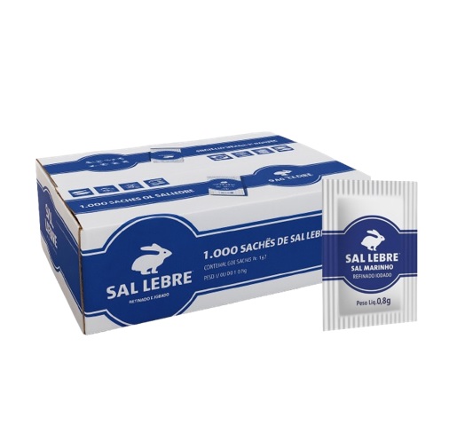 SAL REFINADO LEBRE SACHE 0,8G C/1000