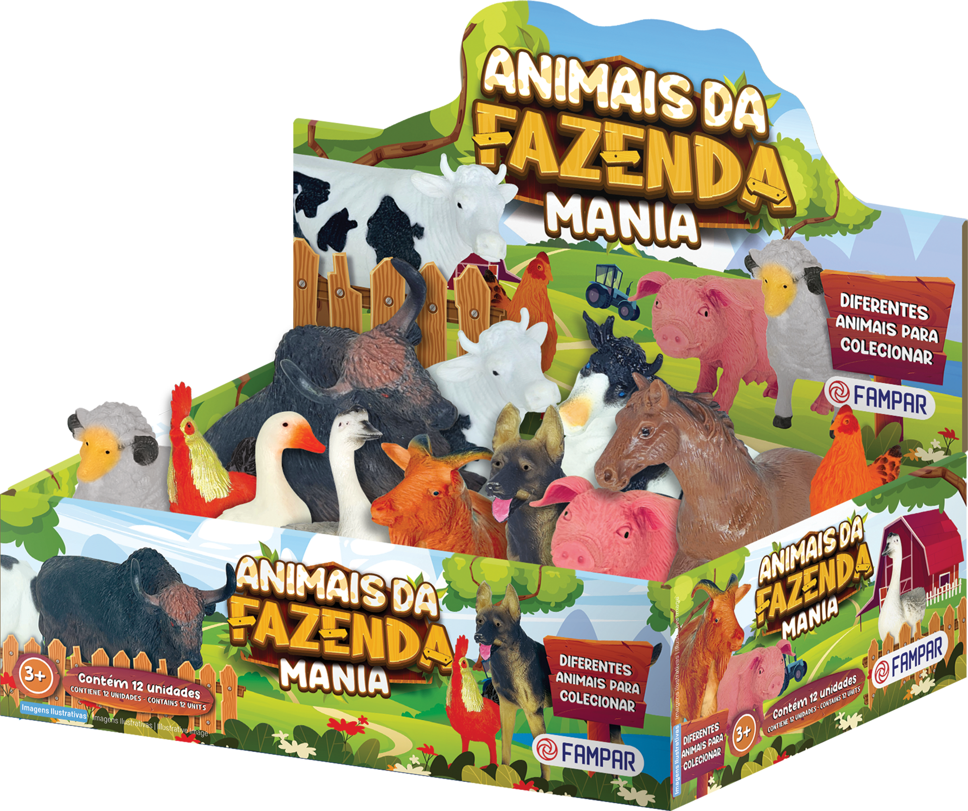 BRINQ FAMPAR ANIMAIS DA FAZENDA UN