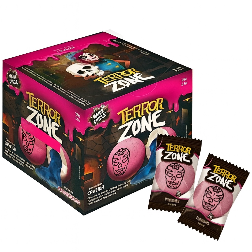CHICLE SUKEST ZONE TERROR FRAMBOESA C/40