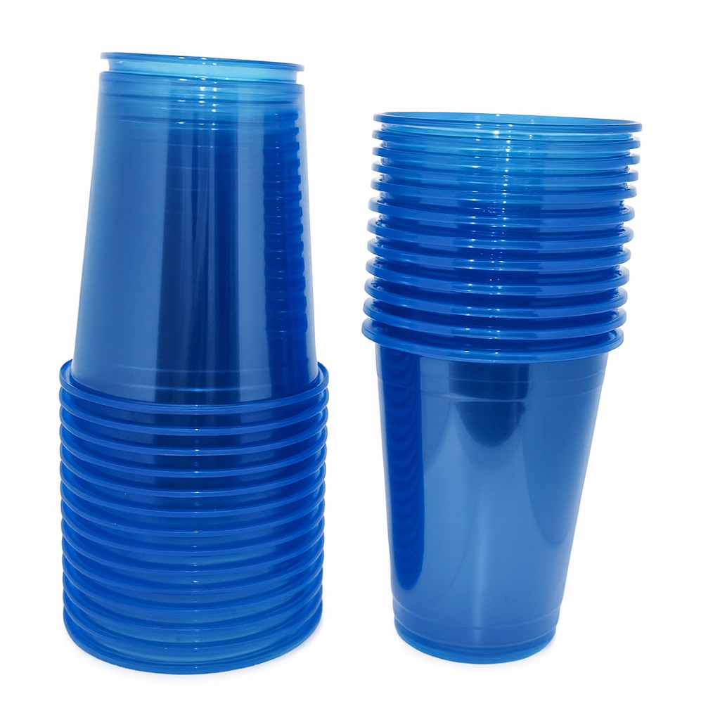 COPO TRIK TRIK 300ML NEON AZUL C/25