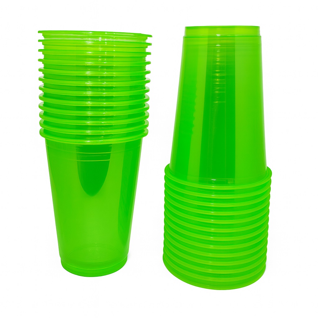 COPO TRIK TRIK 300ML NEON VERDE C/25