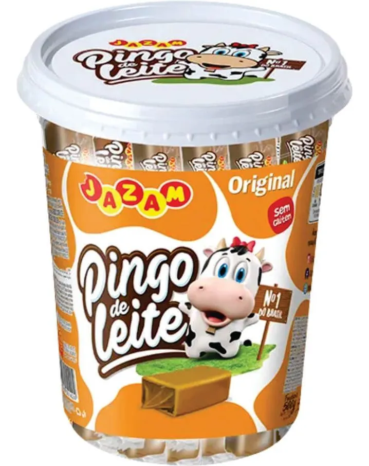 DOCE JAZAM PINGO DE LEITE 10G POTE C/50