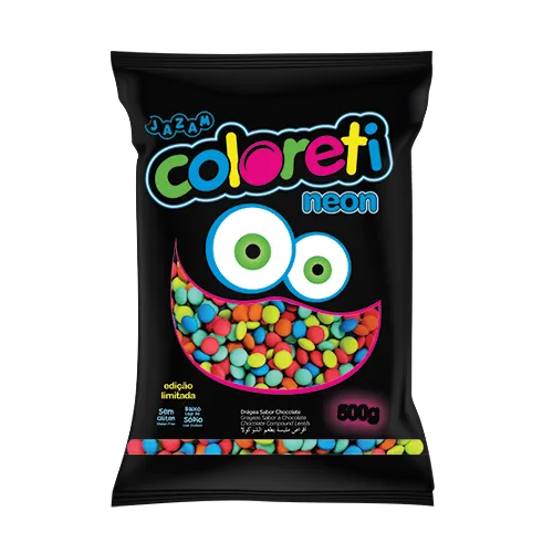 CONFETI COLORETI JAZAM NEON 500G