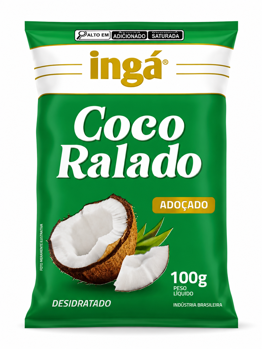 COCO RALADO INGA ADOCADO 100G