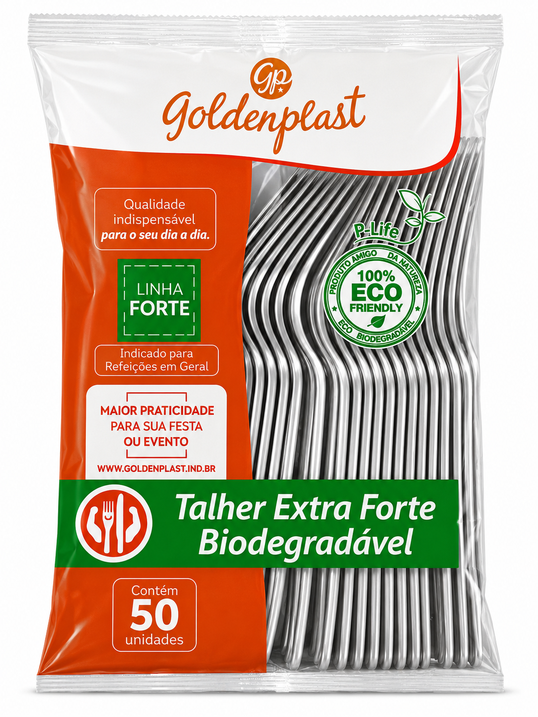 GARFO DESC GOLDENPLAST MASTER PRATA C/50
