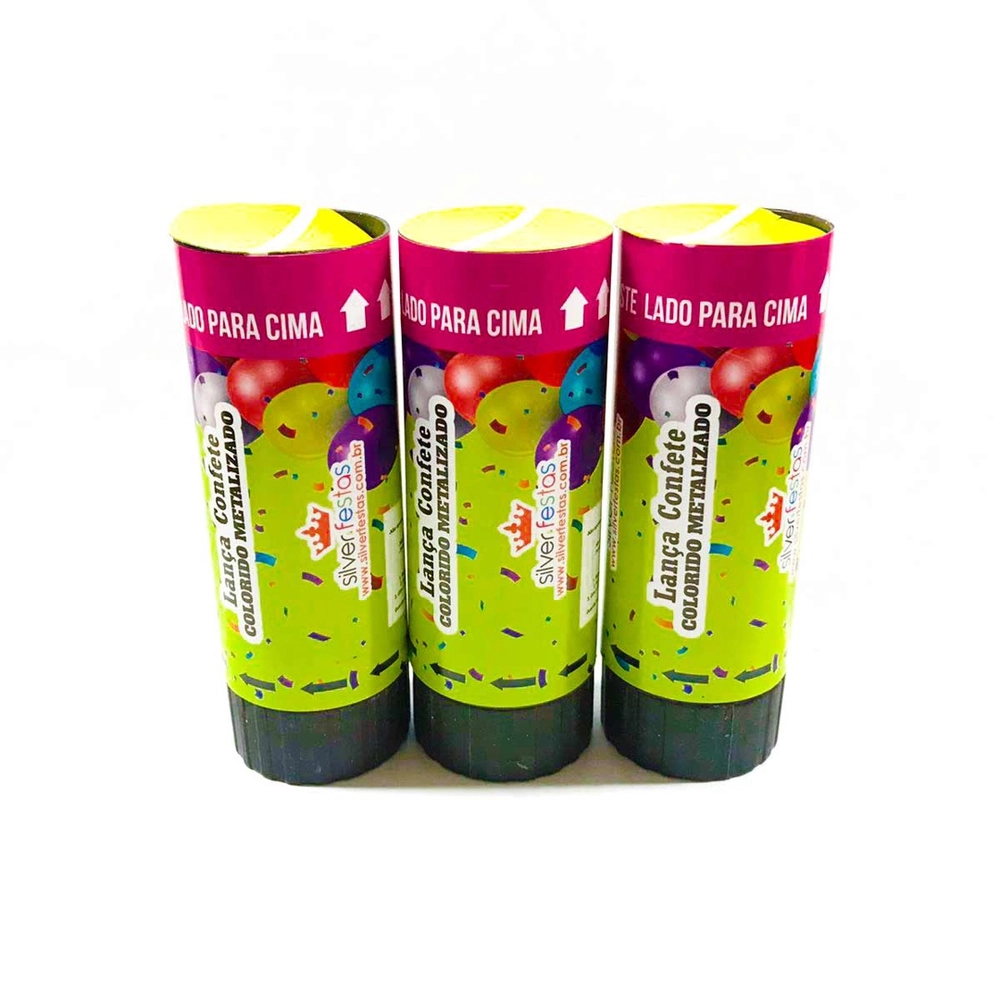 LANCA CONFETE SILVER KIDS COLOR 11CM C/3