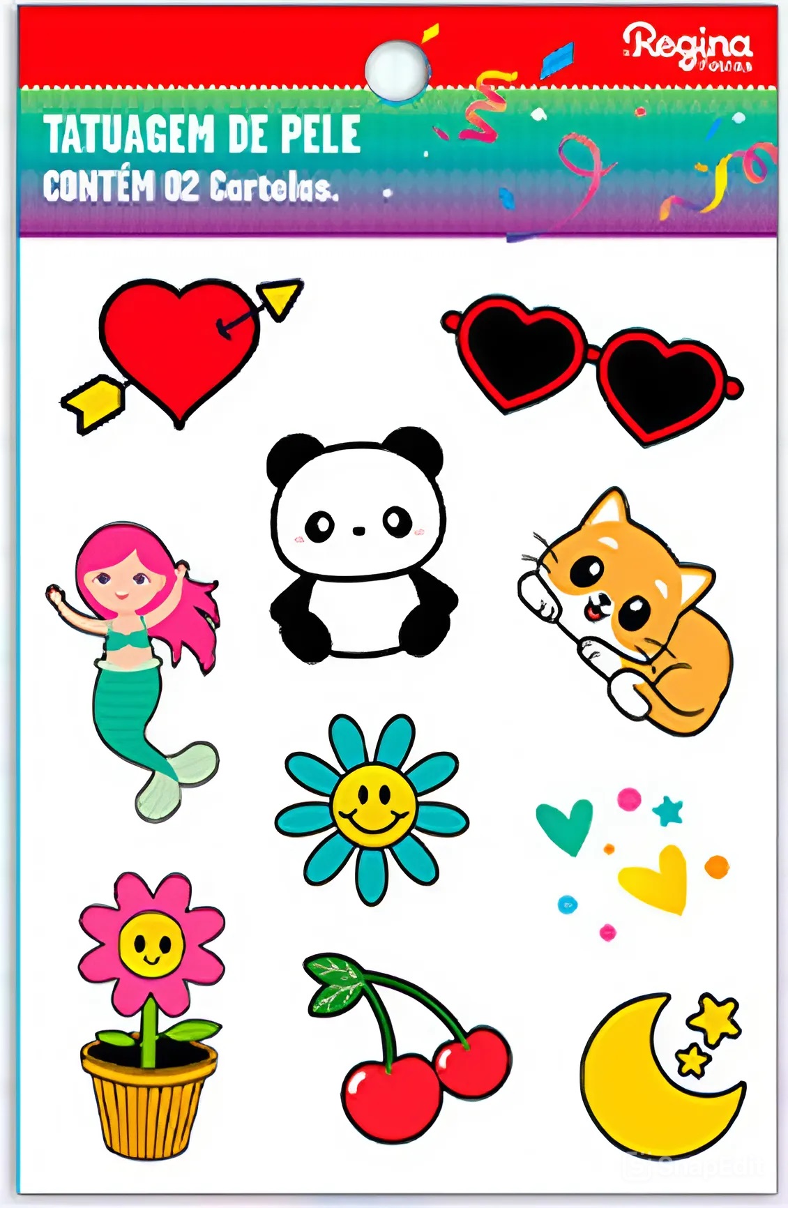 TATUAGEM REGINA  INFANTIL DIVERS N2 C/20