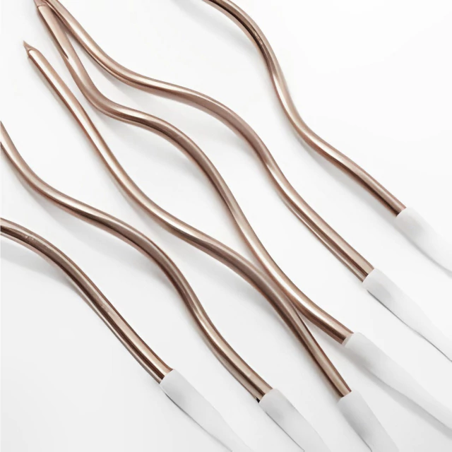 VELA BRINK BEM ONDULADA ROSE GOLD C/6