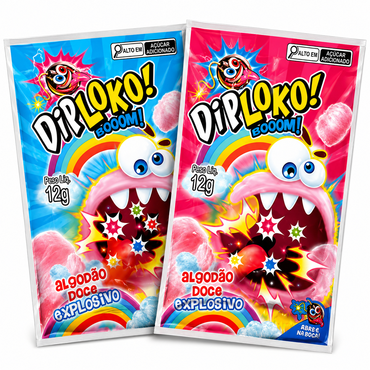 ALGODAO DOCE DIP LOKO SORTIDO 12G UN