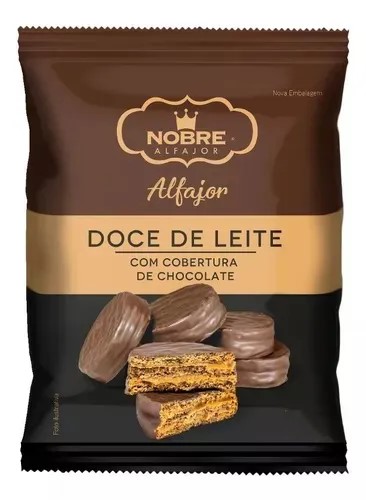 ALFAJOR NOBRE DOCE DE LEITE CHOC 40G