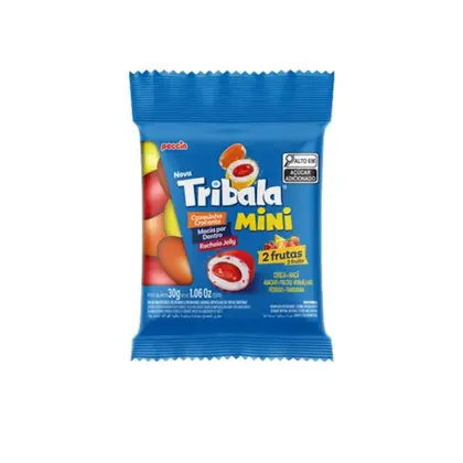 BALA TRIBALA MINI DUAS FRUTAS 30G UN