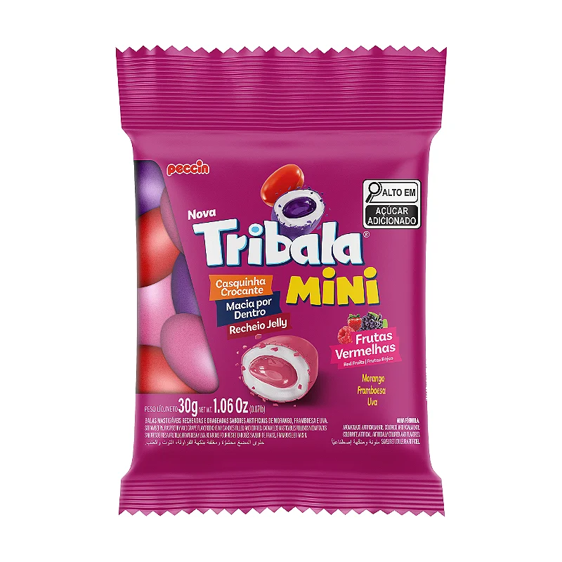 BALA TRIBALA MINI FRUTAS VERMELHAS 30G