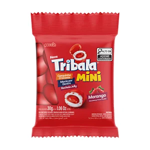 BALA TRIBALA MINI MORANGO 30G UN