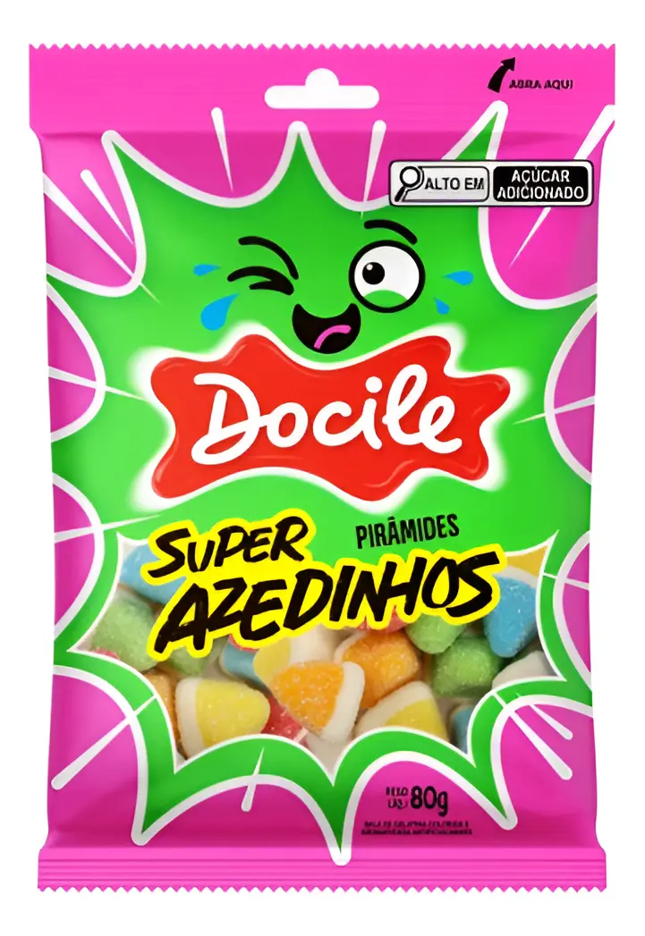 SM GELATINES DOCILE PIRAMIDES AZEDIN 80G