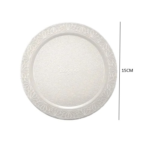 CAKE BOARD P/BOLO REGINA BRANCO 15CM UN