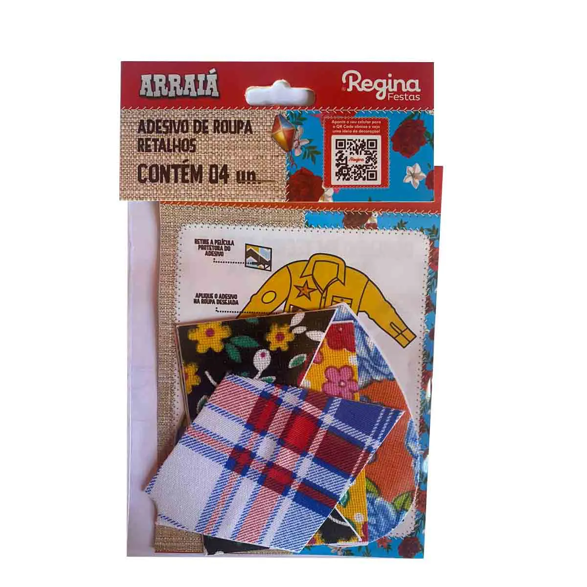 ADESIVO DE ROUPA REGINA RETALHO 2 ARRAIA