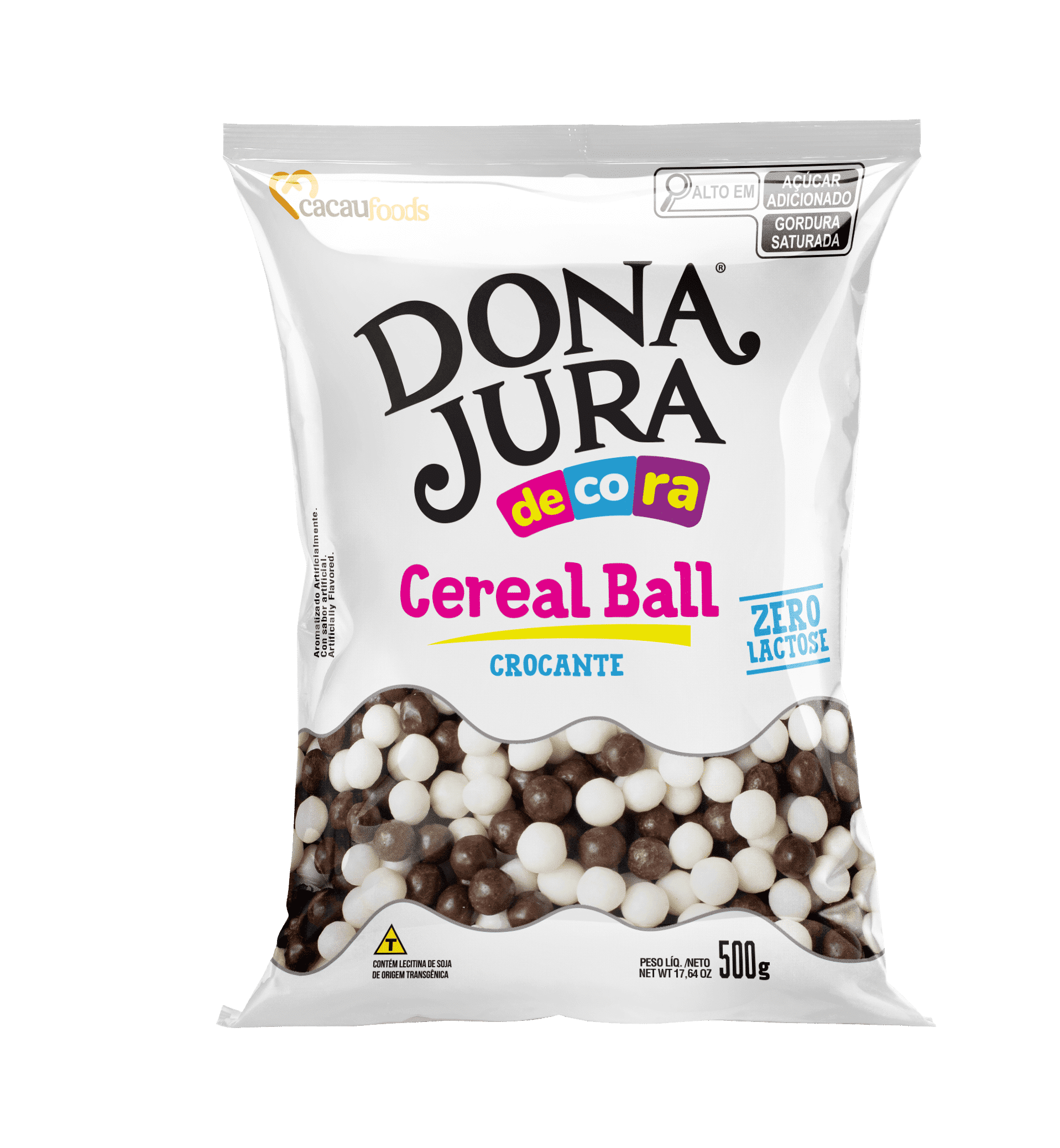 CEREAL CACAU FOODS BIG BRANCO/PRET 500G