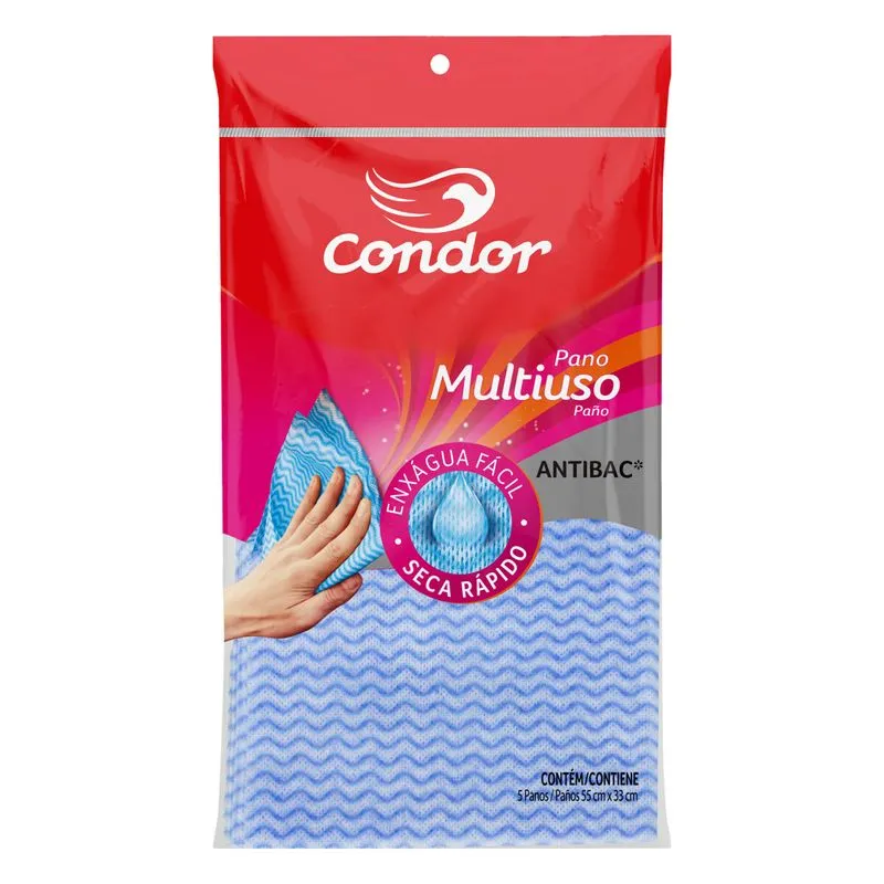 PANO MULTIUSO CONDOR AZUL C/5