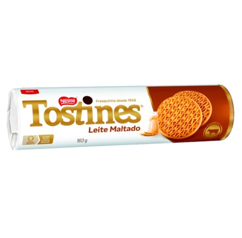 BISC NESTLE TOSTINES LEITE MALTADO 160G