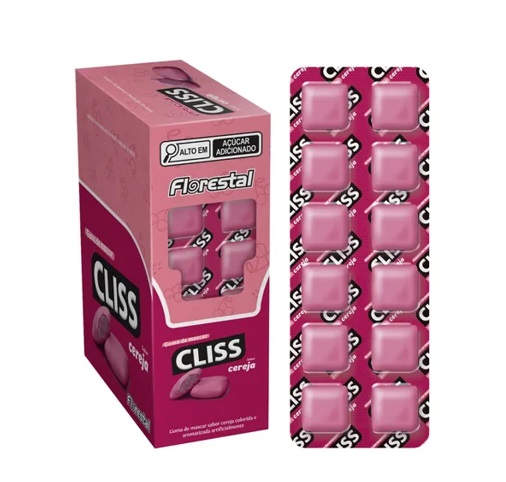 CHICLE FLORESTAL CLISS CEREJA C/12