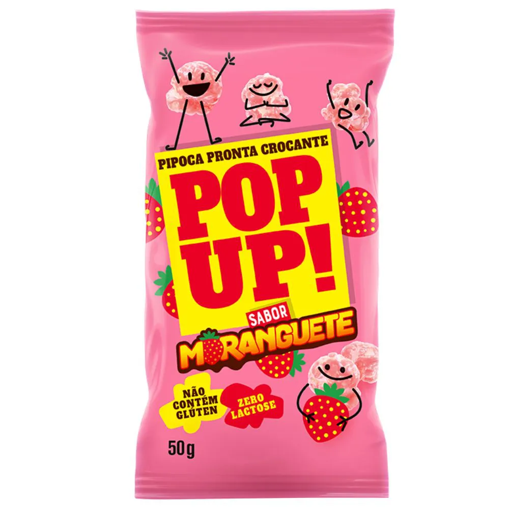 PIPOCA DOCE POP UP MORANGUETE 50G