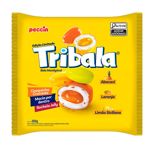BALA TRIBALA SORTIDA AMARELA 500G