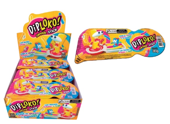 BALA DIP LOKO DIPPER STICK C/GEL 30G