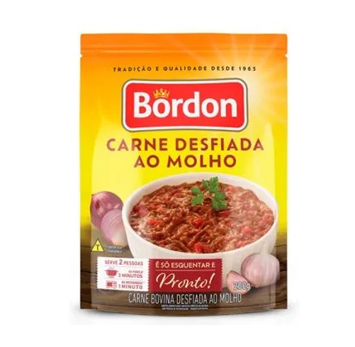 CARNE BOVINA BORDON DESFIADA SACHE 200G