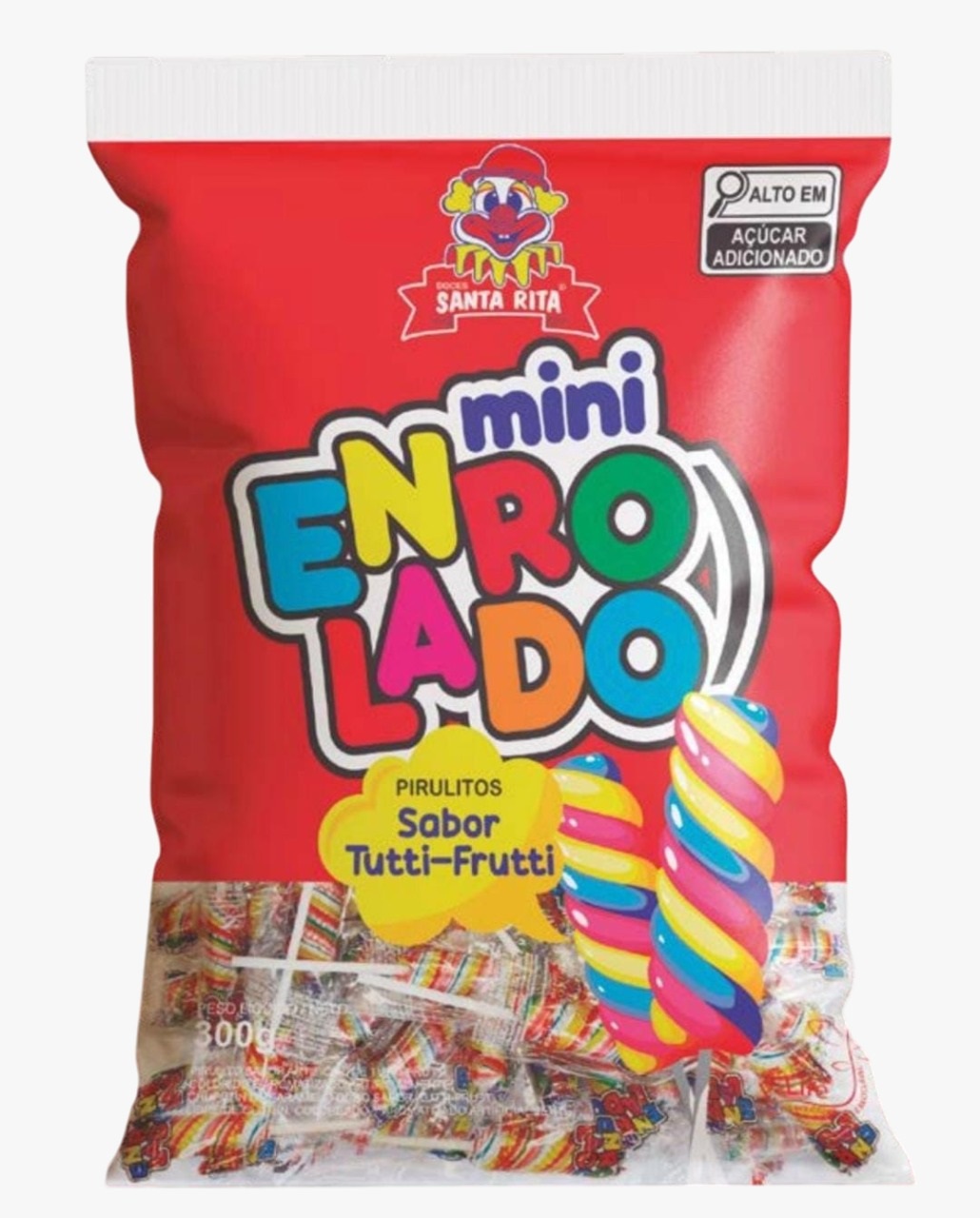 PIR DOCES SANTA RITA MINI ENROLADO C/45