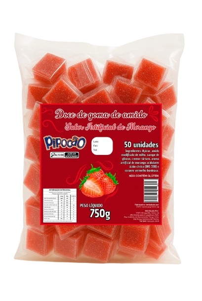 GELEIA PIPOCAO MORANGO 750G C/50