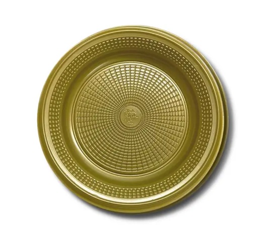 PRATO TRIK TRIK DOURADO 15CM C/10