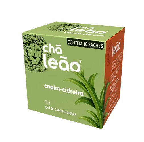 CHA LEAO CAPIM CIDREIRA 10G C/10