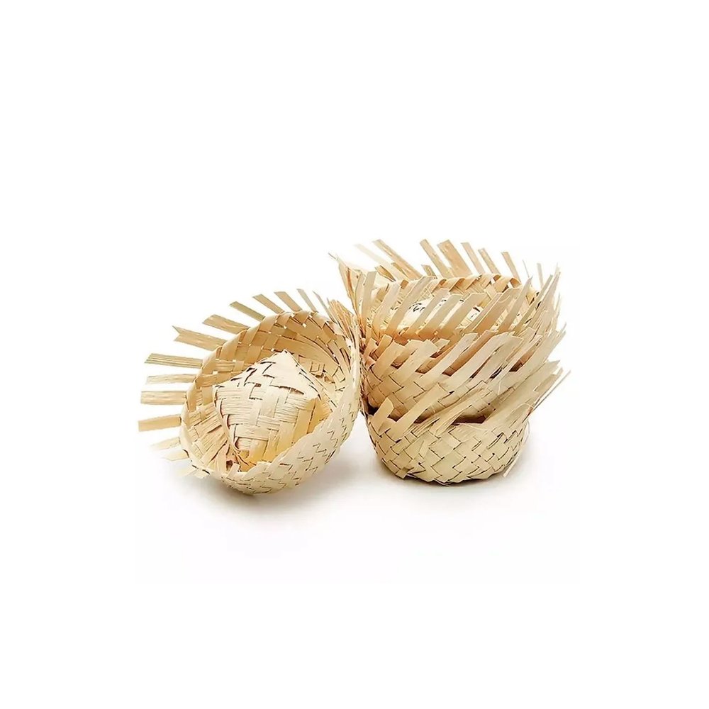 MINI CHAPEU DE PALHA PEL PLAST C/15