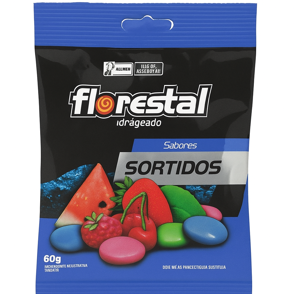 BALA FLORESTAL TIPO MENTOS SORTIDO 60G