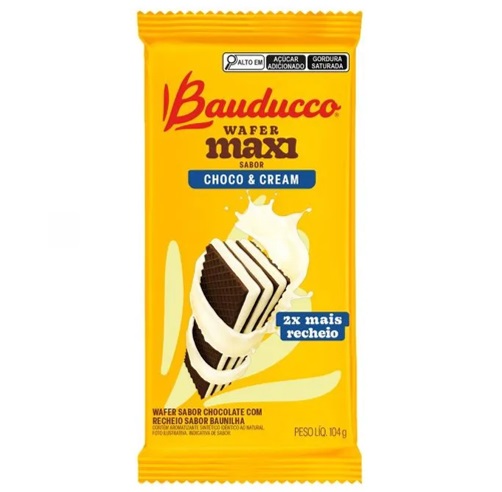 WAFER BAUDUCCO MAXI CHOCO CREAM 104G
