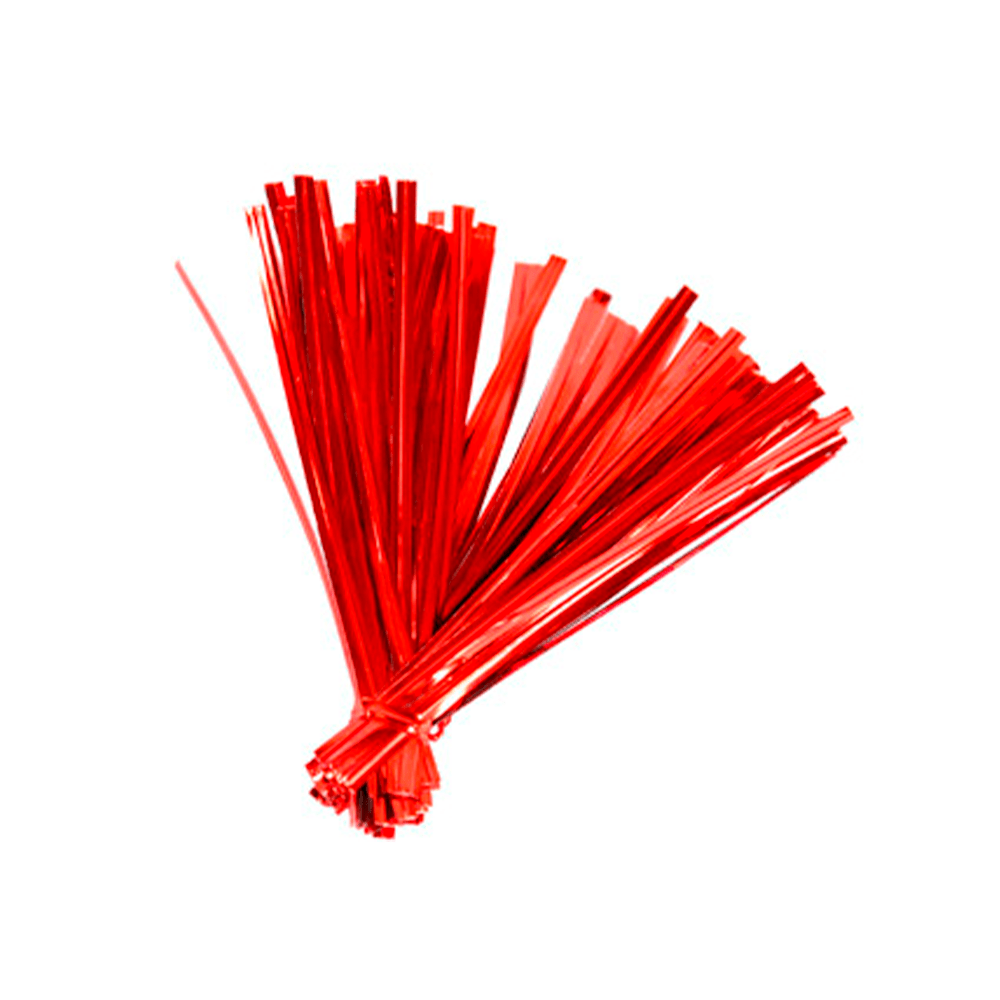 FECHO SILVER VERMELHO METALIZADO C/100