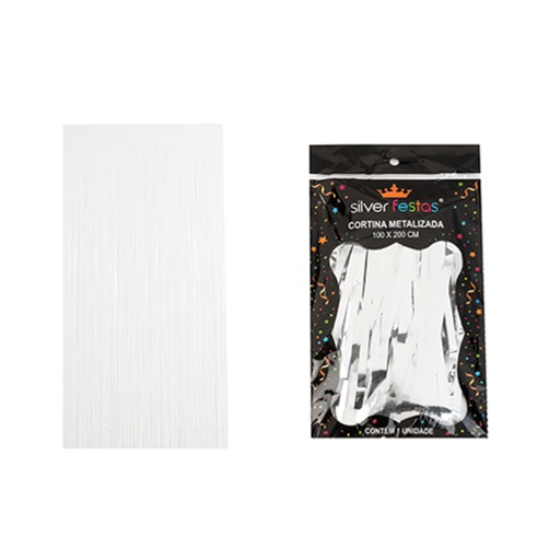 CORTINA SILVER METALIZAD BRANC 100X200CM