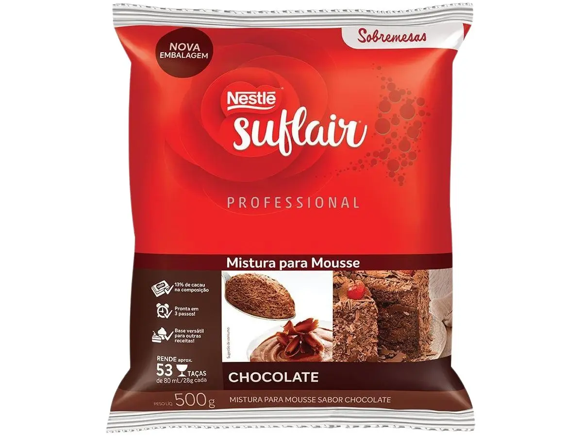 PO P/MOUSSE NESTLE SUFLAIR CHOCOLAT 500G