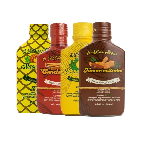 KIT SHOT DA ALEGRIA PRESENTEA C/4 200ML