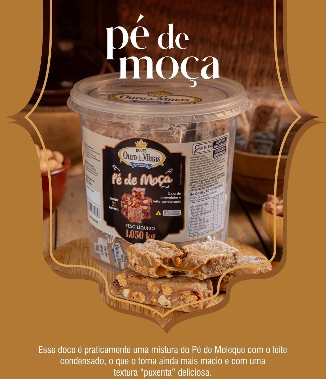 DOCE OURO DE MINAS PE DE MOCA 50G