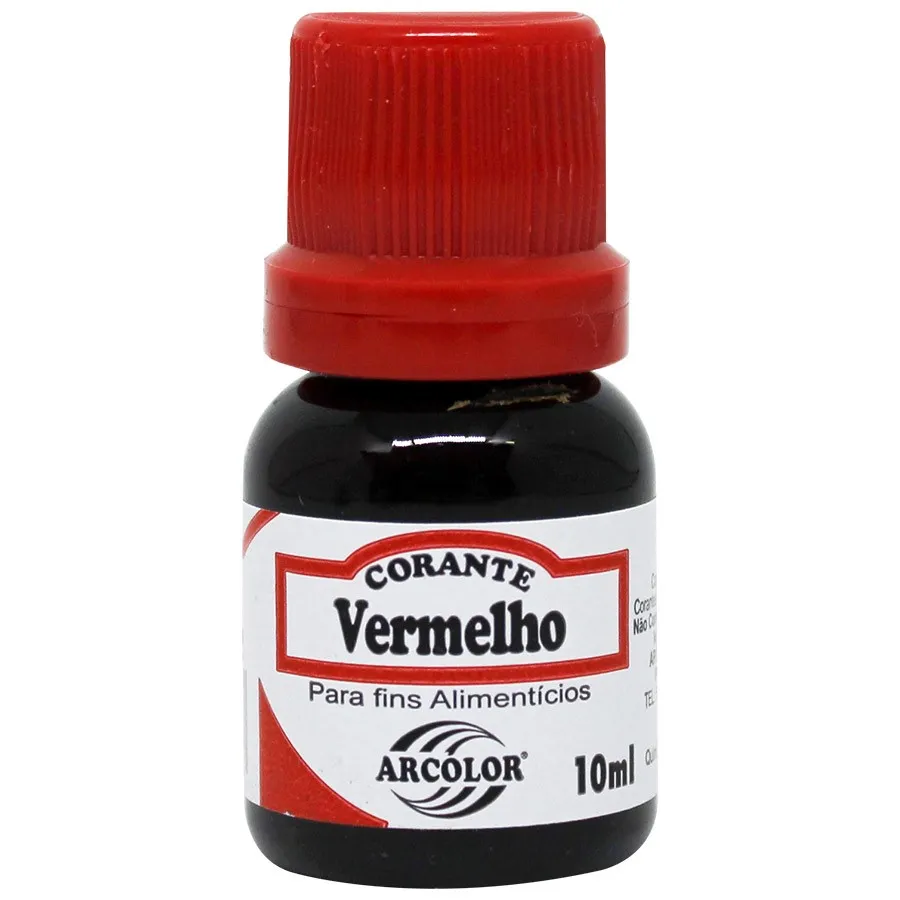CORANTE ARCOLOR LIQ VERMELHO 10ML
