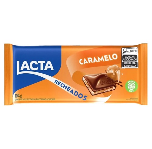 CHOC TABLETE LACTA 104G CARAMELO