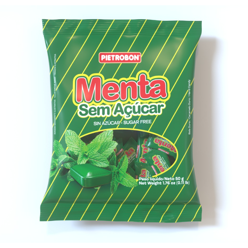 BALA PIETROBON SEM ACUCAR MENTA 50G