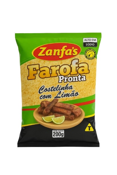 FAROFA ZANFAS PRONTA COST/LIMAO 200G