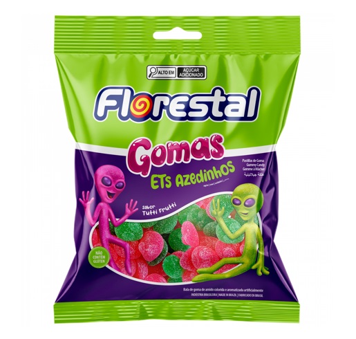 BALA DE GOMA FLORESTAL ET AZEDINHOS 150G