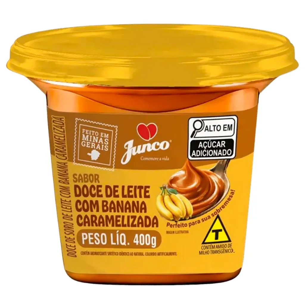DOCE JUNCO DOCE DE LEITE C/BANANA 400G