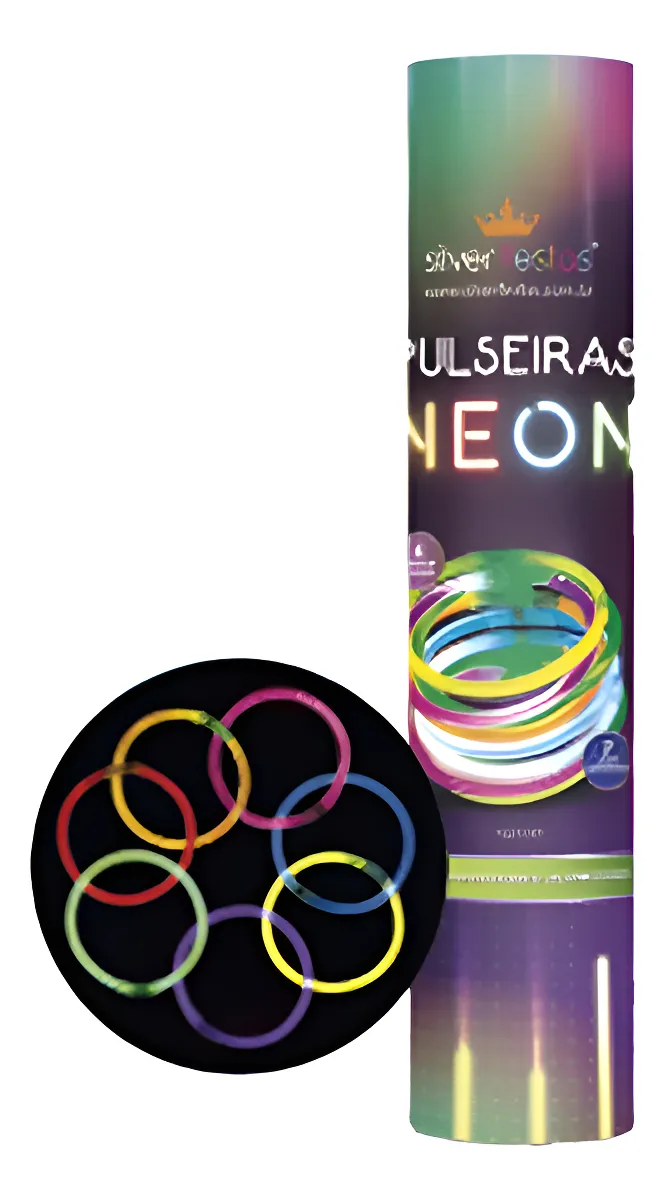 PULSEIRA NEON SILVER TUBO C/15