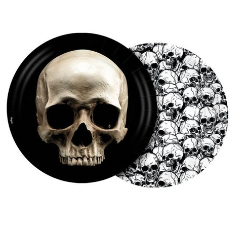 PRATO PAPEL REGINA 18CM HALLOWEEN C/8