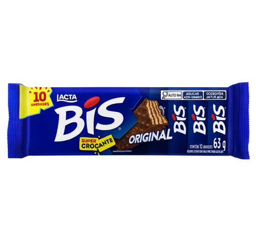 CHOC BIS LACTA ESCURO 63G C/10